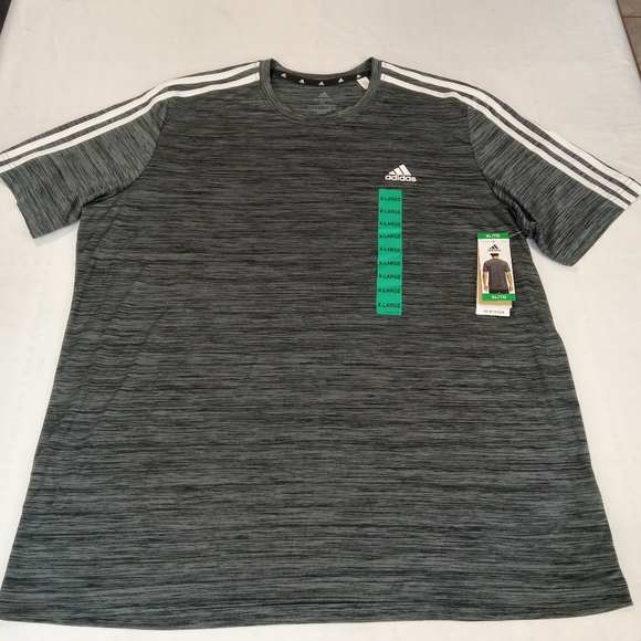 Adidas Men's Gray  T-Shirt Running Sporty Size XL NWT - Picture 1 of 10